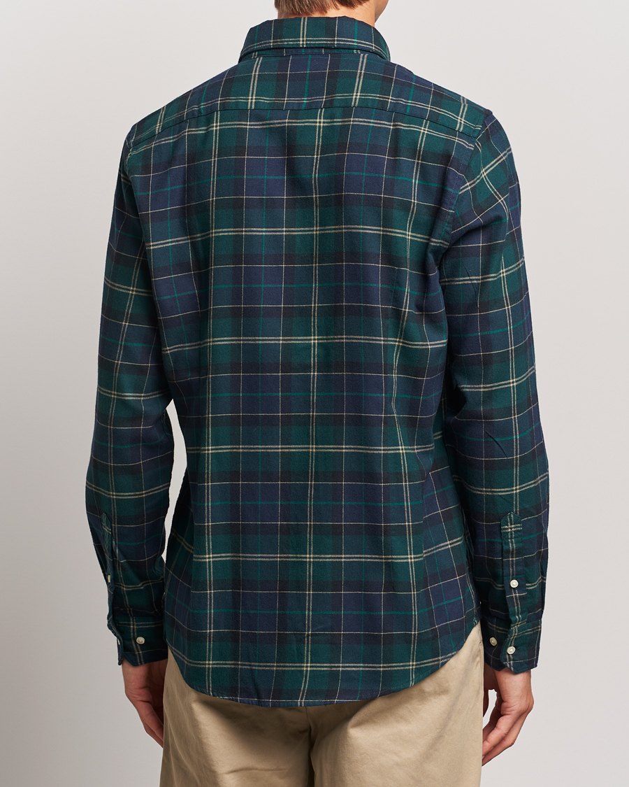 Herre | Skjorter | Barbour Lifestyle | Flannel Check Shirt Green Loch