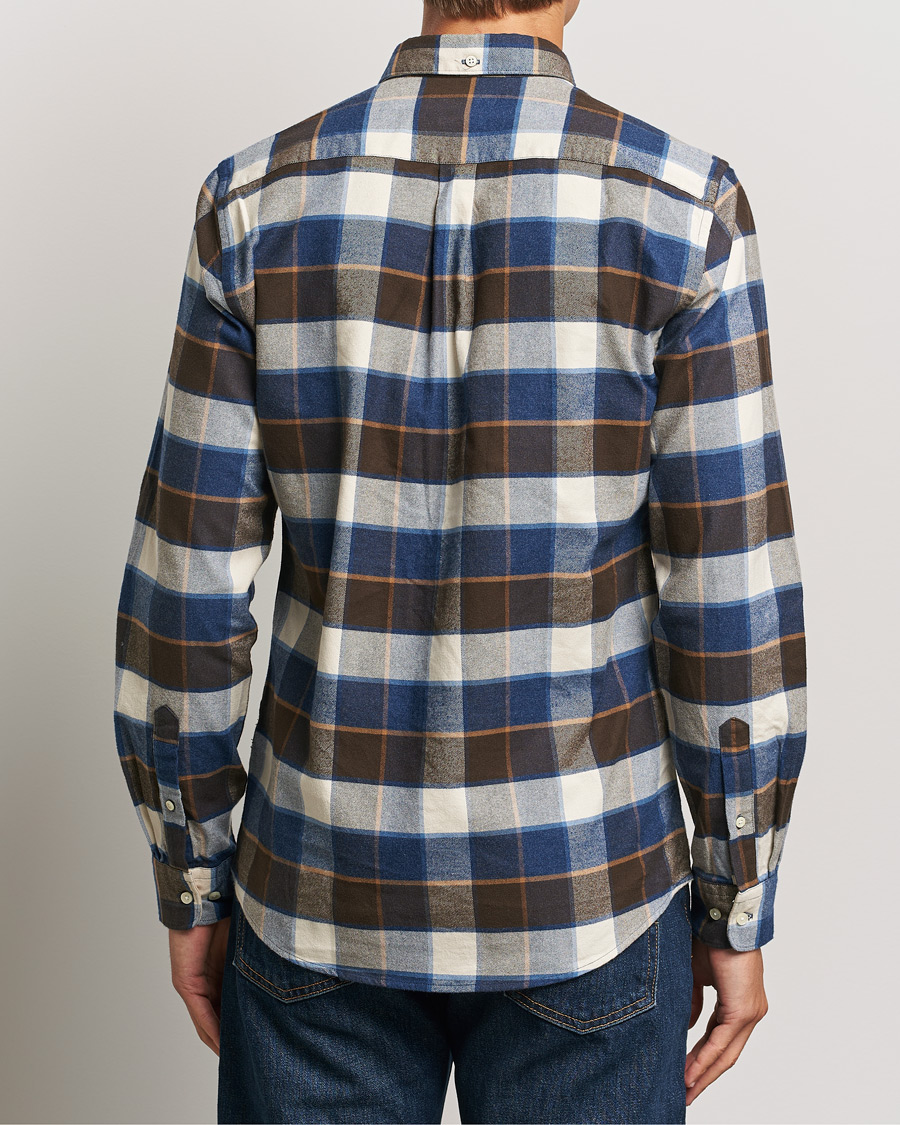 Herre | Skjorter | Barbour Lifestyle | Valley Check Flannel Shirt Ecru