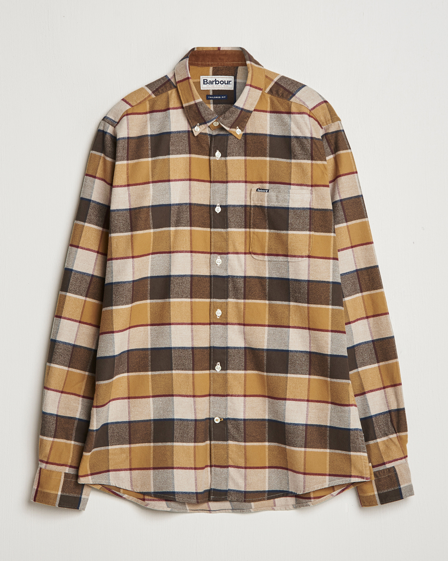 Herre | Skjorter | Barbour Lifestyle | Valley Check Flannel Shirt Brown