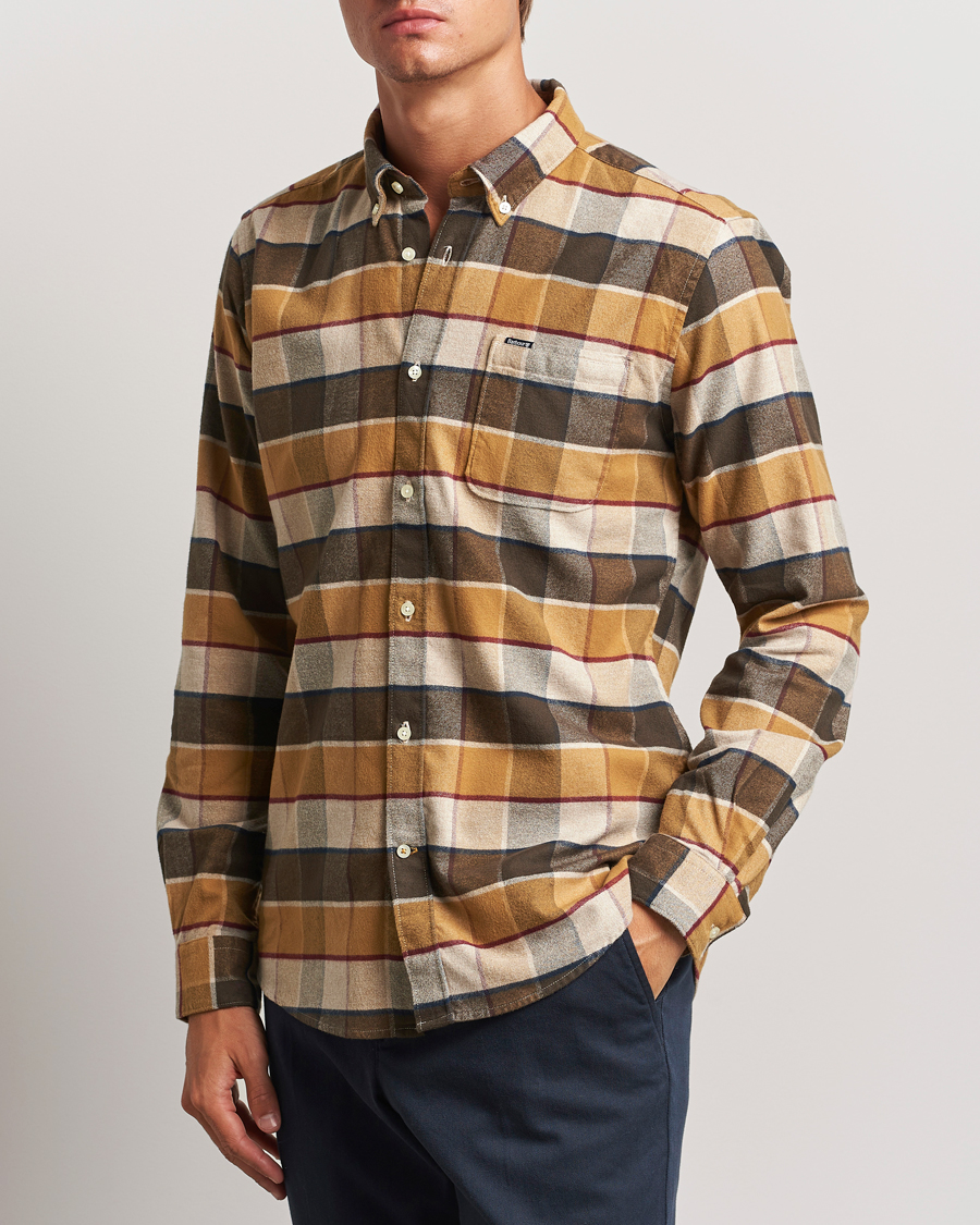 Herre | Skjorter | Barbour Lifestyle | Valley Check Flannel Shirt Brown