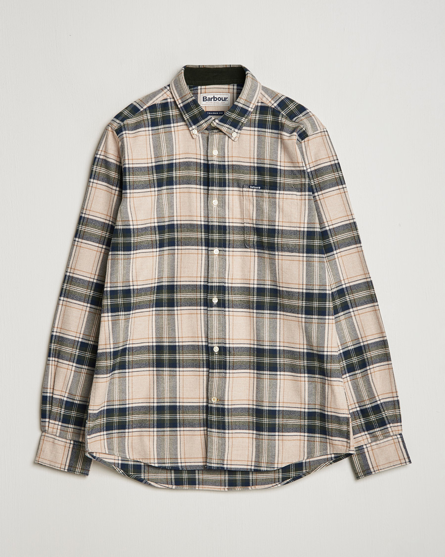 Herre | Skjorter | Barbour Lifestyle | Betsom Flannel Check Shirt Stone Marl