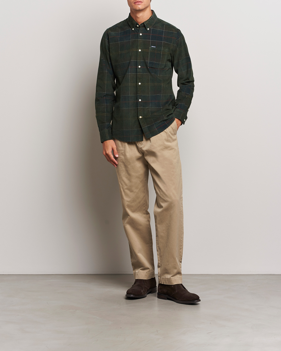 Herre | Skjorter | Barbour Lifestyle | Blair Corduroy Check Shirt Classic Tartan