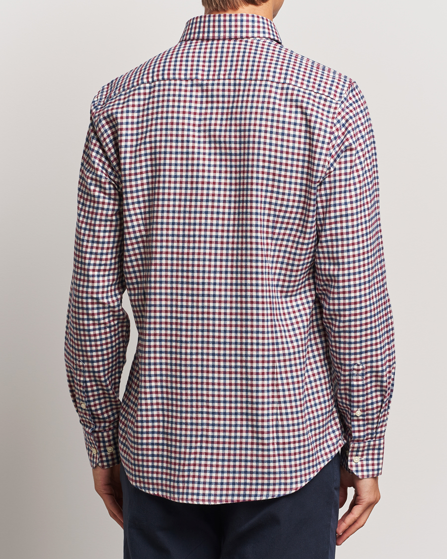 Herre | Skjorter | Barbour Lifestyle | Finkle Gingham Flannel Shirt Merlot
