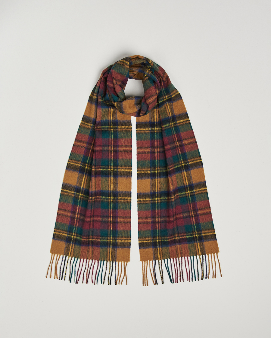 Herre | Skjerf | Barbour Lifestyle | Lambswool/Cashmere New Check Tartan Harvest Gold
