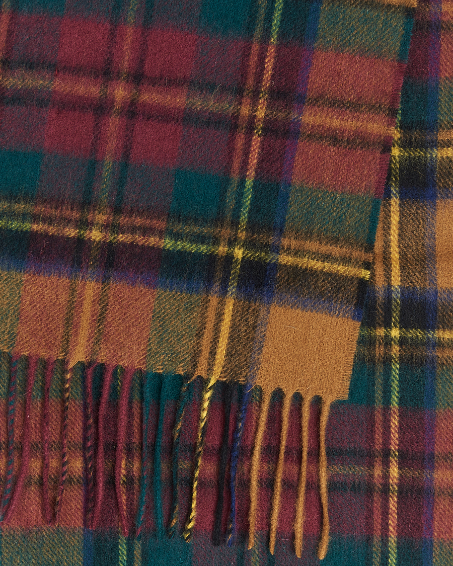 Herre | Skjerf | Barbour Lifestyle | Lambswool/Cashmere New Check Tartan Harvest Gold