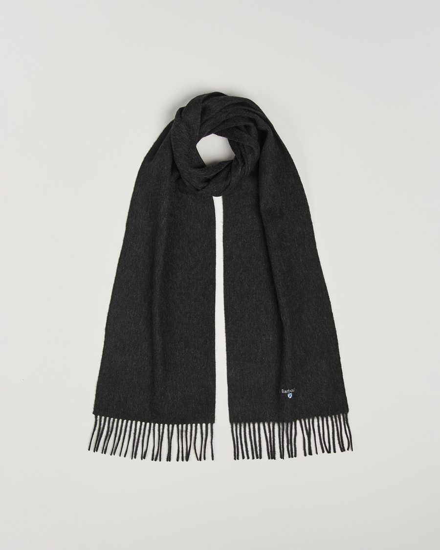 Herre | Skjerf | Barbour Lifestyle | Plain Lambswool Scarf Charcoal