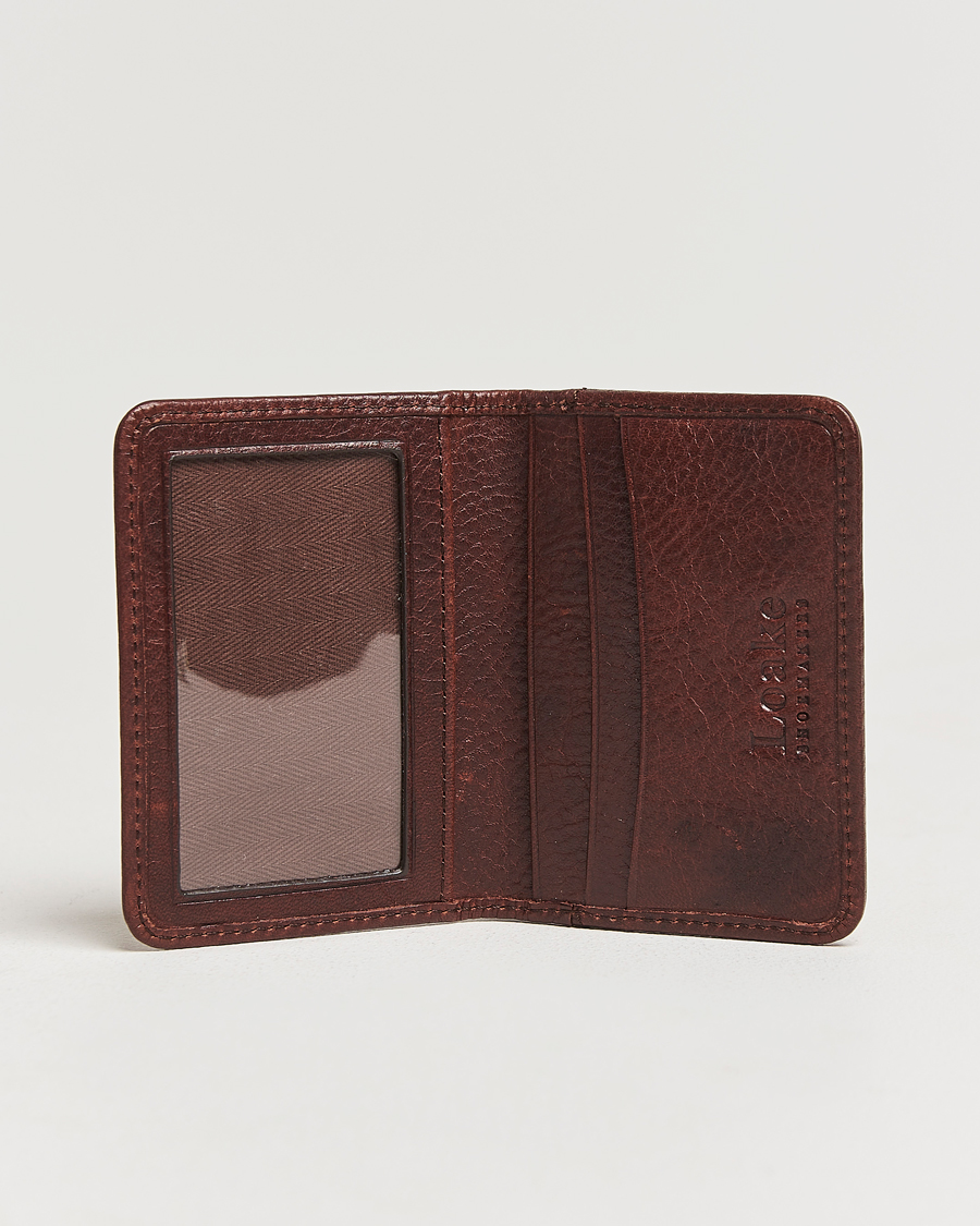 Herre | Lommebøker | Loake Shoemakers | Fenchurch Grained Leather Card Holder Dark Brown