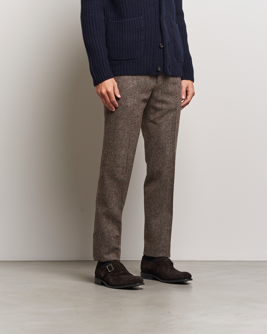 Herre | Munkesko | Loake 1880 | 357 Suede Single Monk Dark Brown