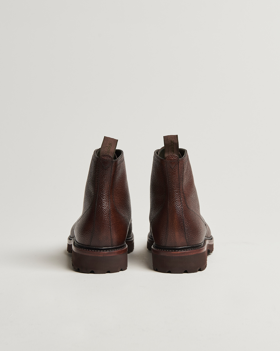 Herre | Støvler | Loake 1880 | Aquarius Grained Lightweight Boot Dark Brown