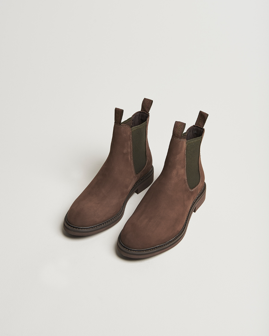 Herre | Støvler | Loake 1880 | Ducksworth Waterproof Chelsea Boot Brown Nubuck