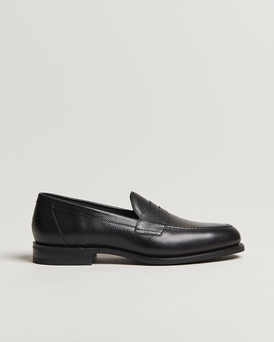 Herre | Loafers | Loake Shoemakers | Imperial Grained Penny Loafer Black