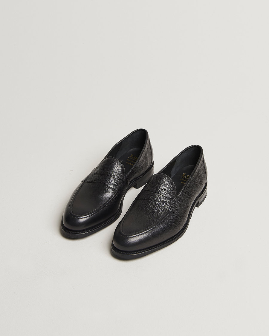Herre | Loafers | Loake Shoemakers | Imperial Grained Penny Loafer Black