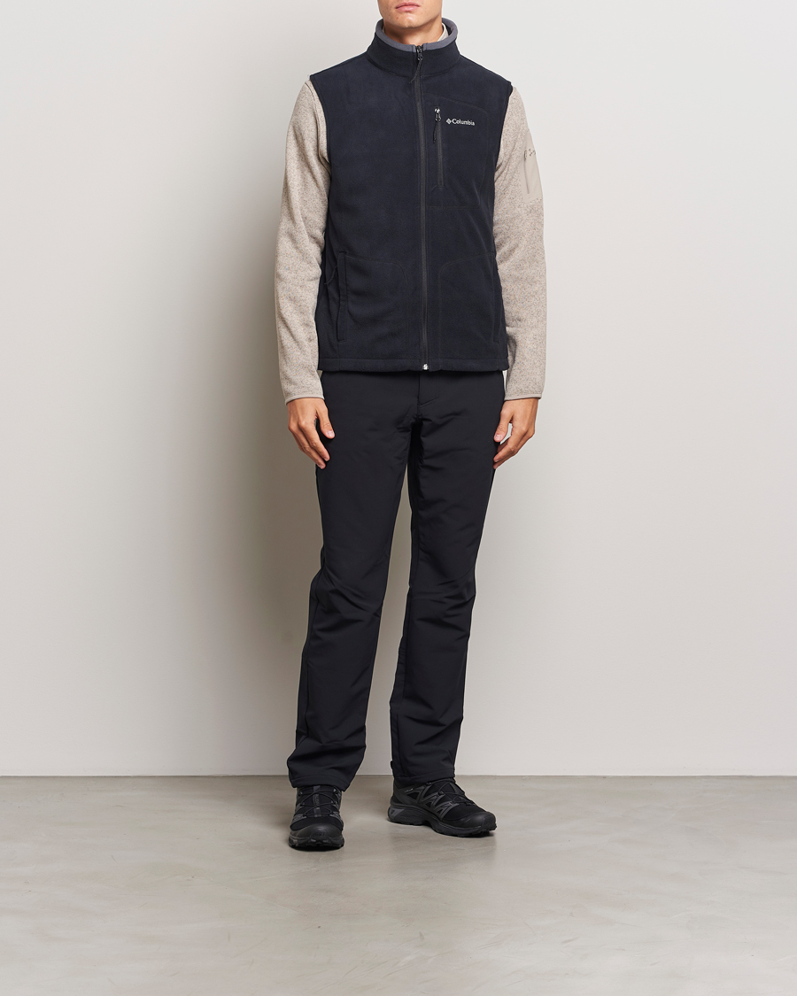 Herre | Columbia Fast Trek Full Zip Fleece Vest Black | Columbia | Fast Trek Full Zip Fleece Vest Black