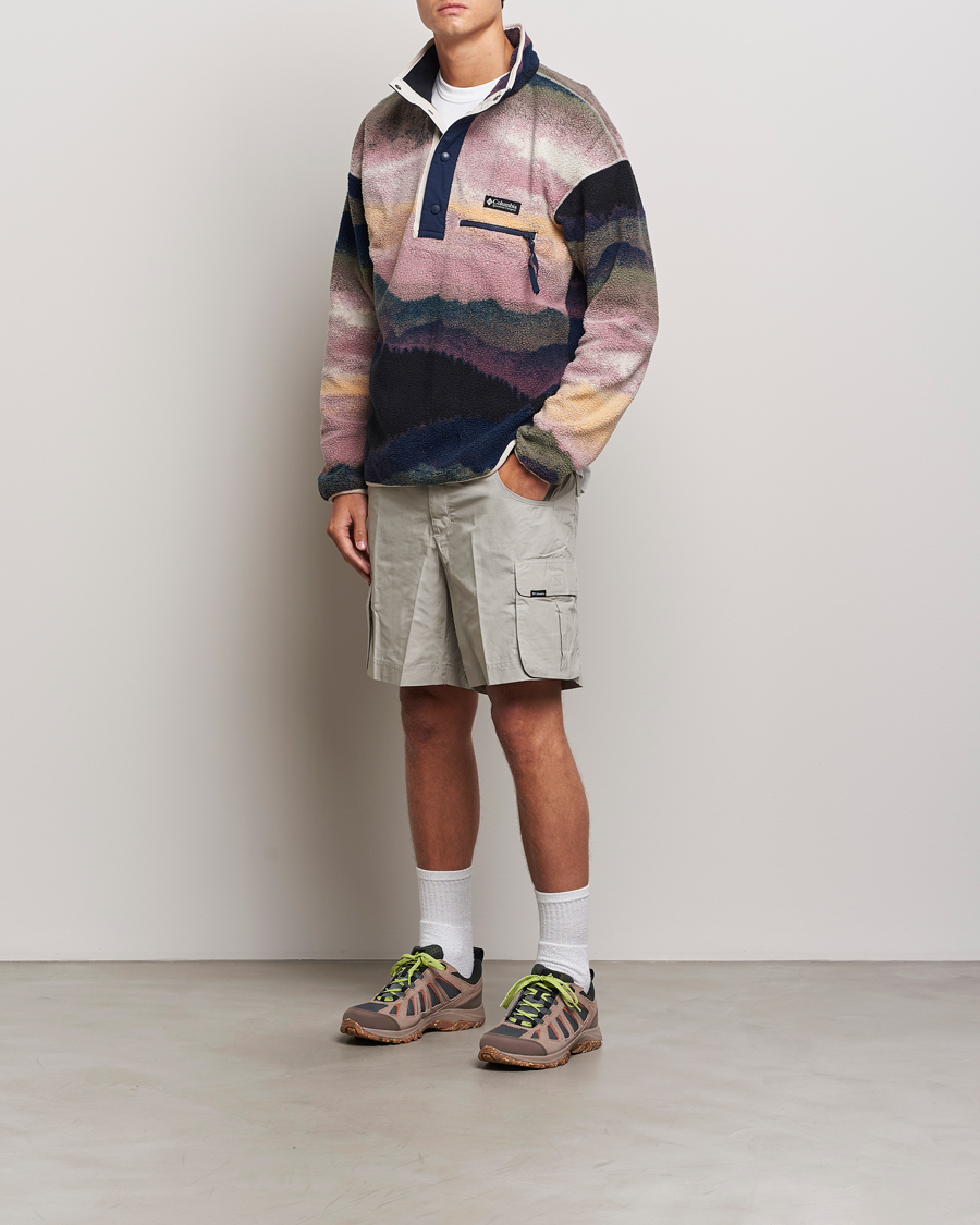 Herre | Gensere | Columbia | Helvetia Printed Half Snap Fleece Navy