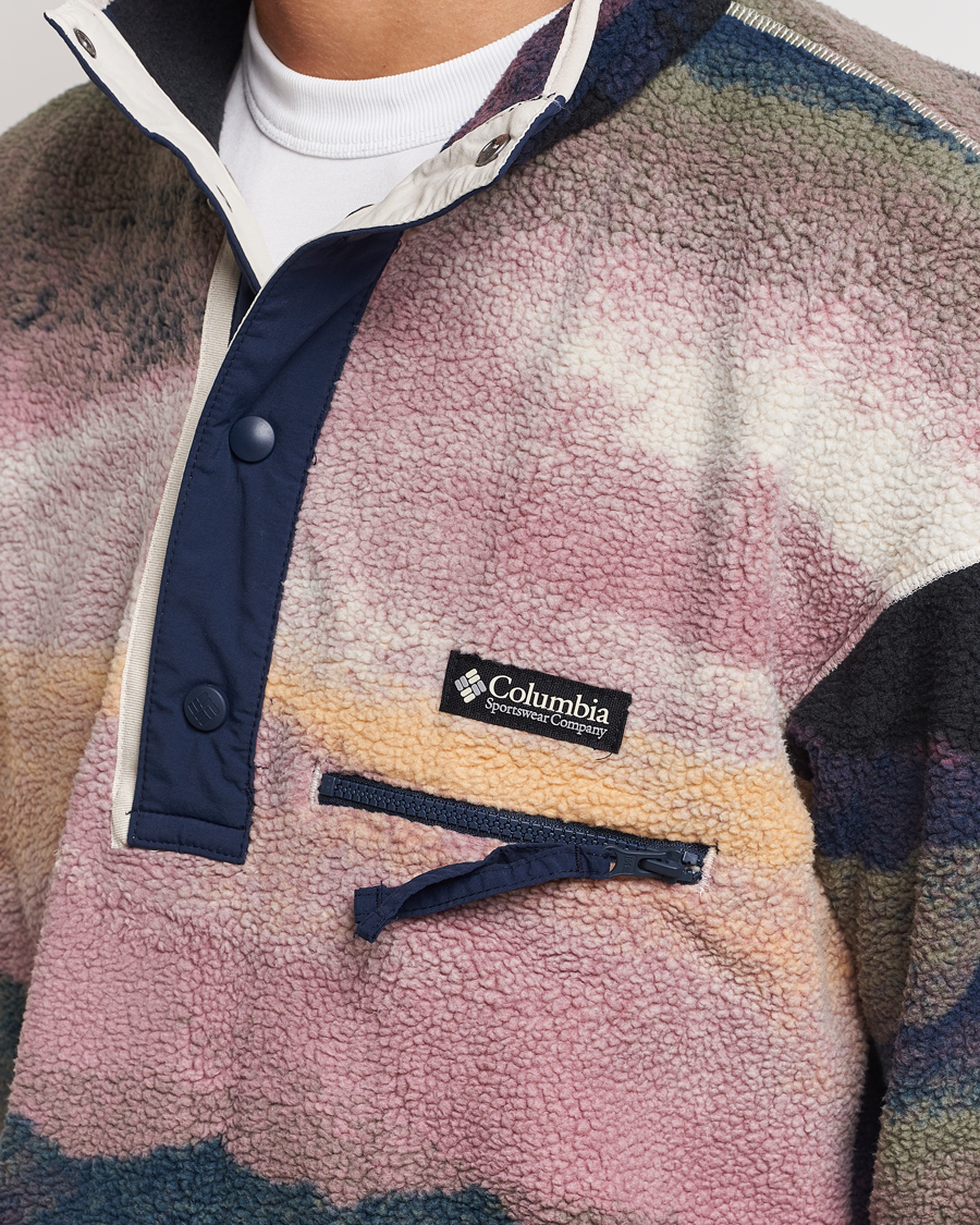 Herre | Gensere | Columbia | Helvetia Printed Half Snap Fleece Navy