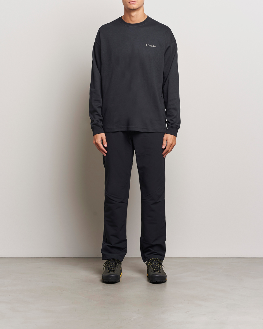 Herre | T-Shirts | Columbia | Duxbery Relaxed Long Sleeve T-Shirt Black