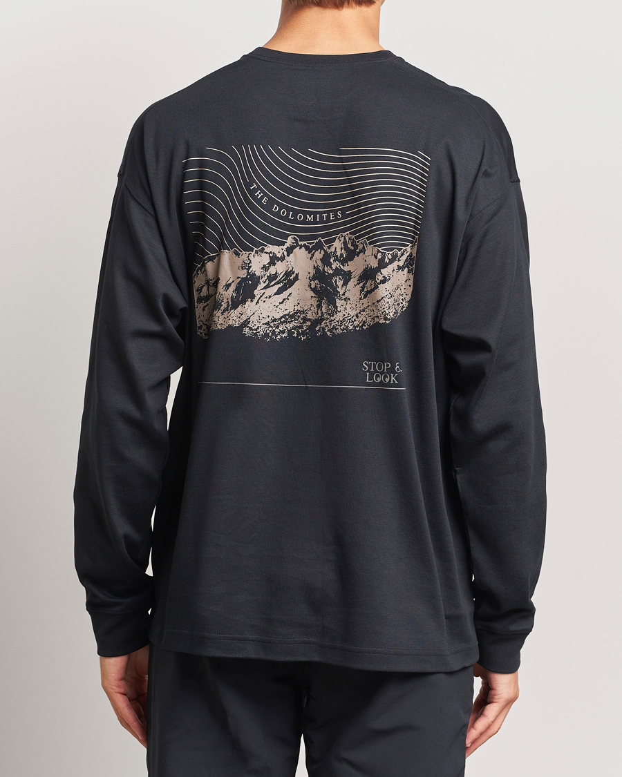 Herre | T-Shirts | Columbia | Duxbery Relaxed Long Sleeve T-Shirt Black