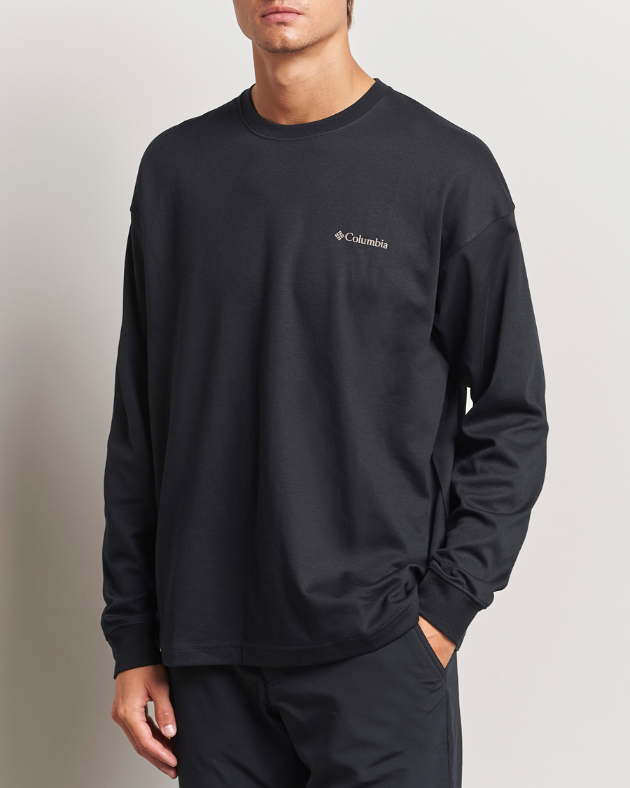 Herre | T-Shirts | Columbia | Duxbery Relaxed Long Sleeve T-Shirt Black