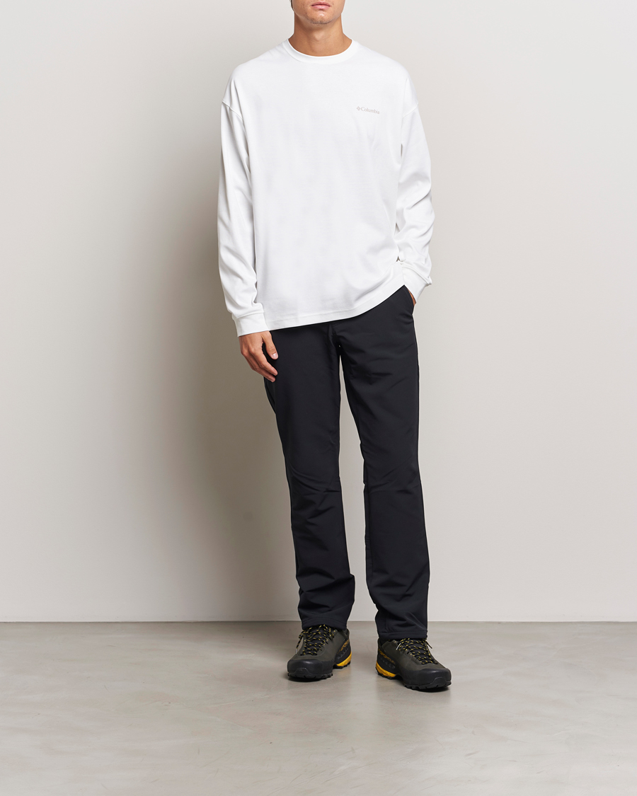 Herre | T-Shirts | Columbia | Duxbery Relaxed Long Sleeve T-Shirt White