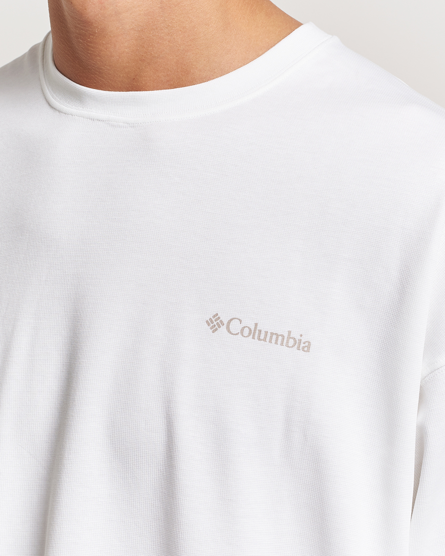 Herre | T-Shirts | Columbia | Duxbery Relaxed Long Sleeve T-Shirt White