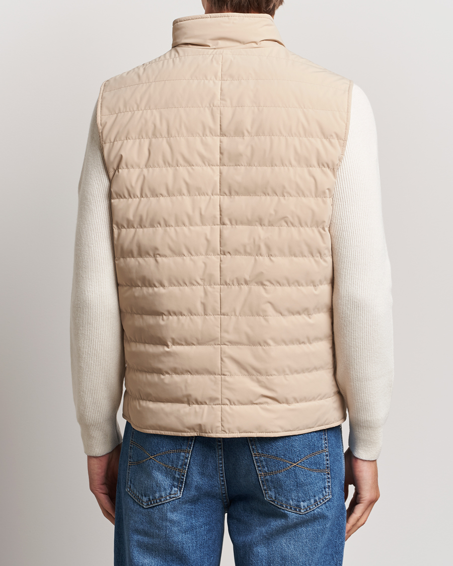 Herre | Jakker | Brunello Cucinelli | Nylon Gilet Sand
