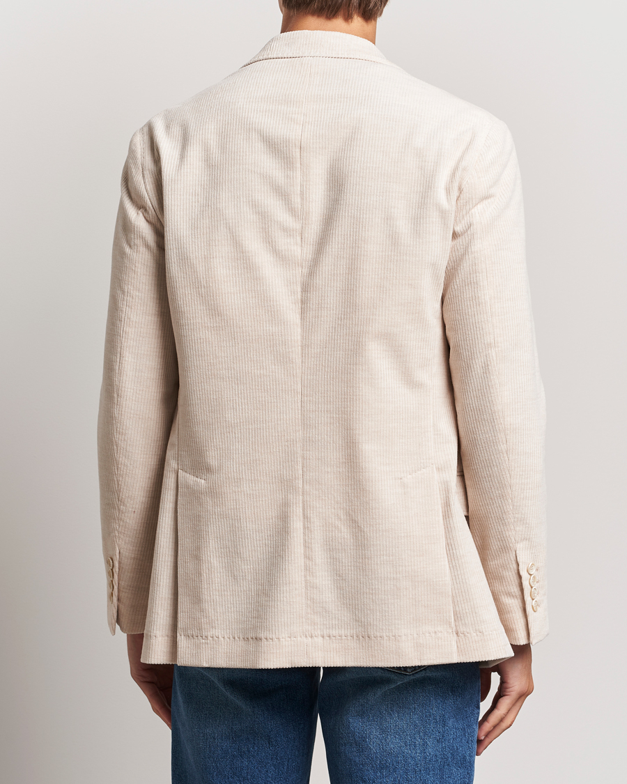 Herre | Dressjakker | Brunello Cucinelli | Double Breasted Cashmere Corduroy Blazer Sand