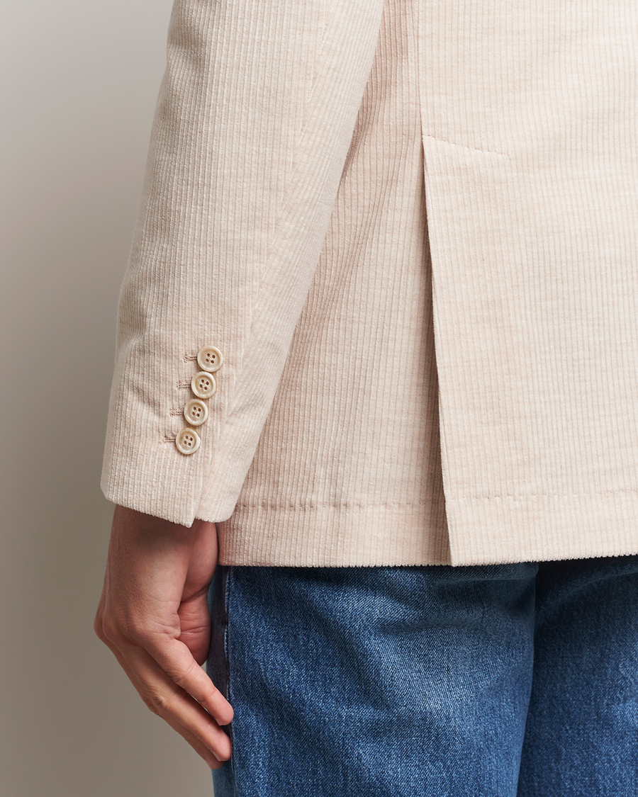 Herre | Dressjakker | Brunello Cucinelli | Double Breasted Cashmere Corduroy Blazer Sand