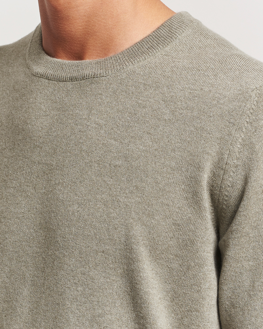 Herre | Gensere | Brunello Cucinelli | 2 Ply Cashmere Pullover Olive