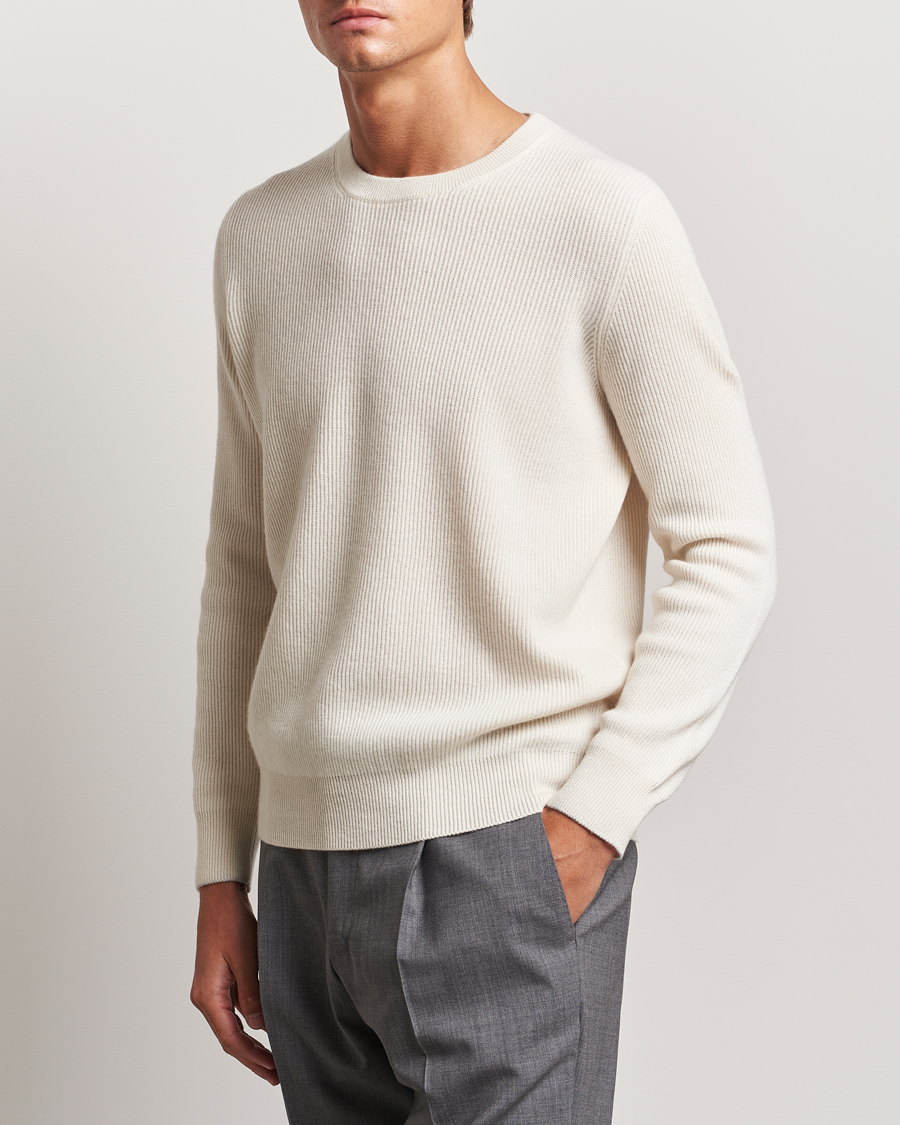 Herre | Gensere | Brunello Cucinelli | Cashmere Rib Crew Neck Sweater Panama