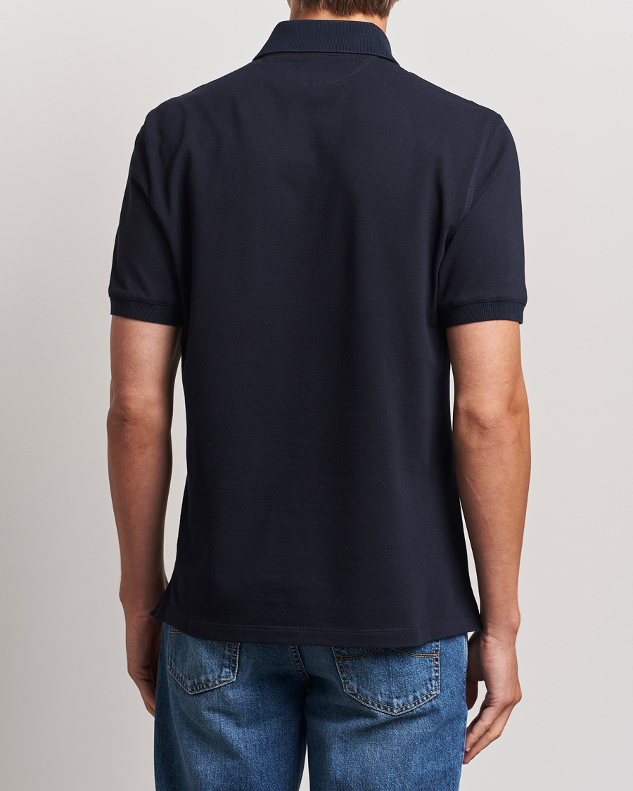 Herre | Pikéer | Brunello Cucinelli | Short Sleeve Logo Polo Navy