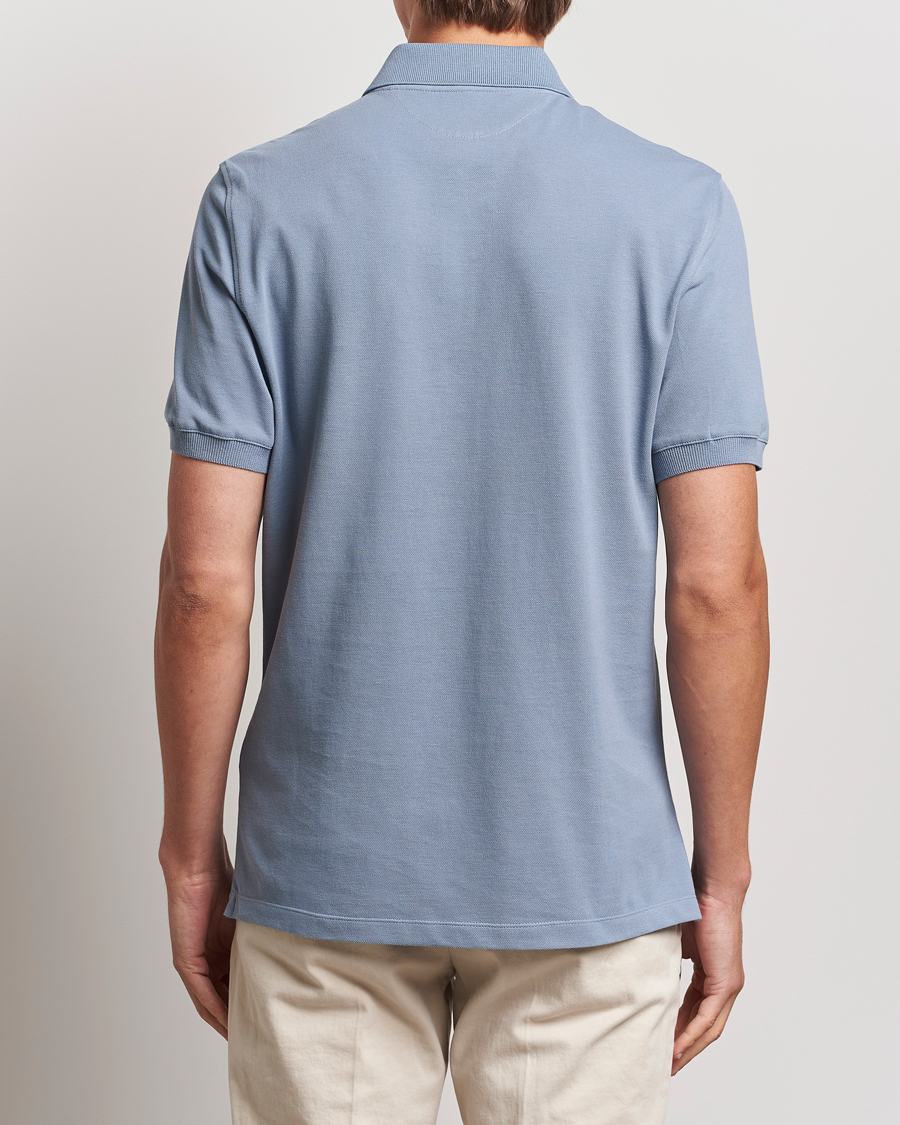 Herre | Pikéer | Brunello Cucinelli | Short Sleeve Logo Polo Celestial