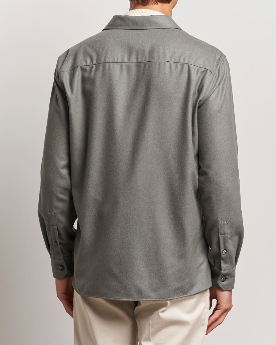 Herre | Skjorter | Brunello Cucinelli | Double Pocket Overshirt Olive