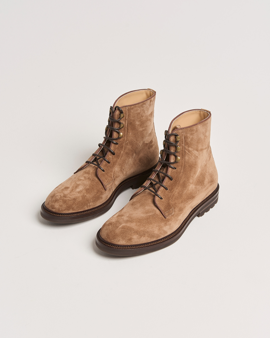 Herre | Brunello Cucinelli Lace Up Boots Brown Suede | Brunello Cucinelli | Lace Up Boots Brown Suede