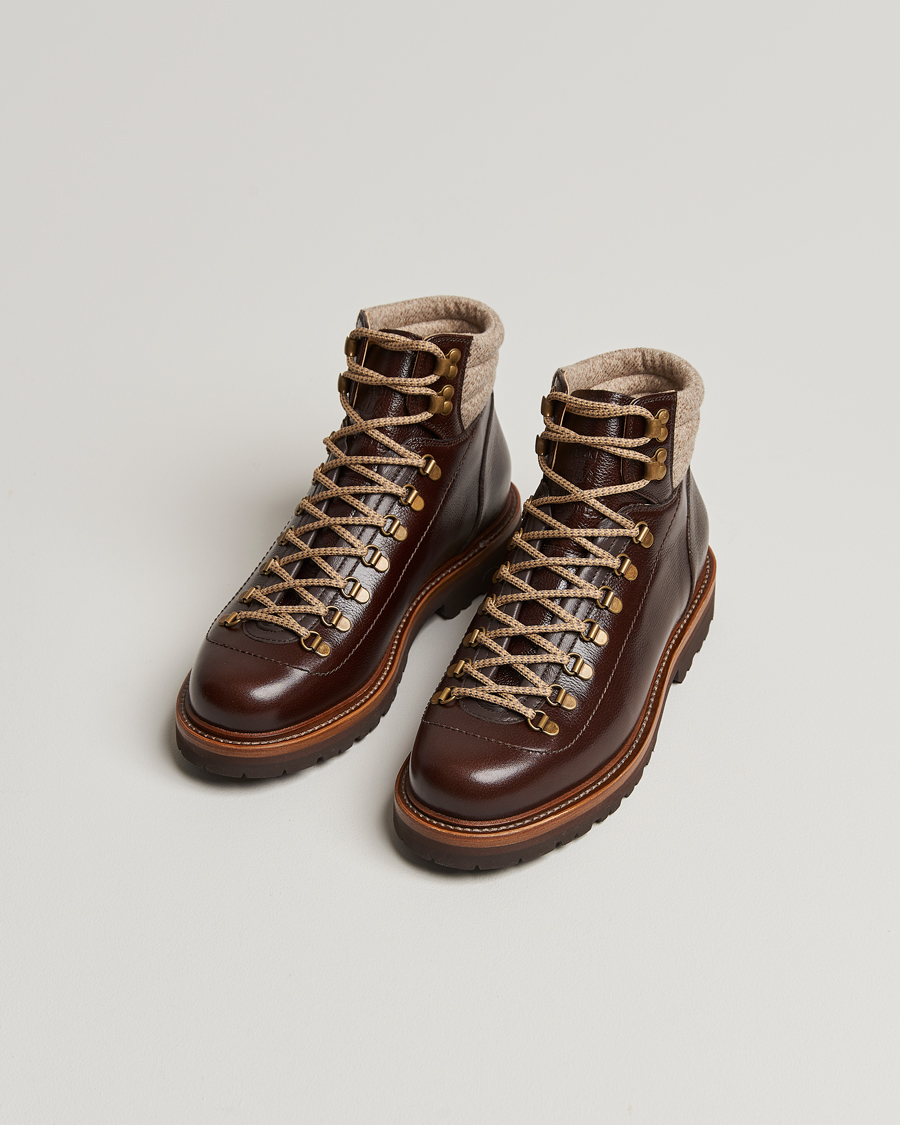 Herre | Brunello Cucinelli Winter Boots Dark Brown Calf | Brunello Cucinelli | Winter Boots Dark Brown Calf