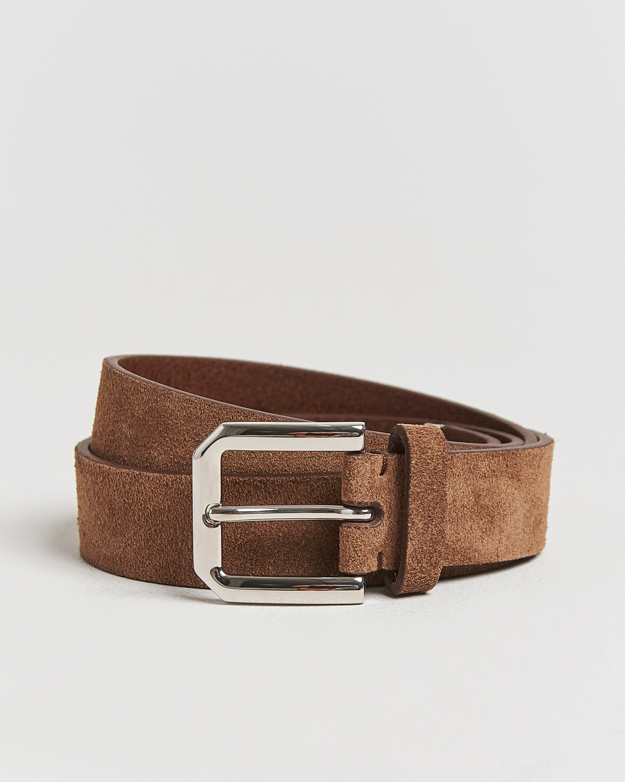 Herre | Brunello Cucinelli Suede Belt Brown | Brunello Cucinelli | Suede Belt Brown