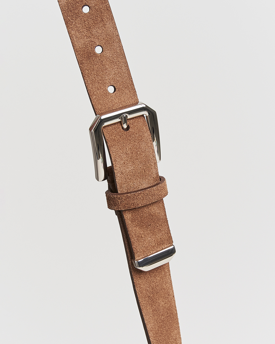 Herre | Brunello Cucinelli Suede Belt Brown | Brunello Cucinelli | Suede Belt Brown