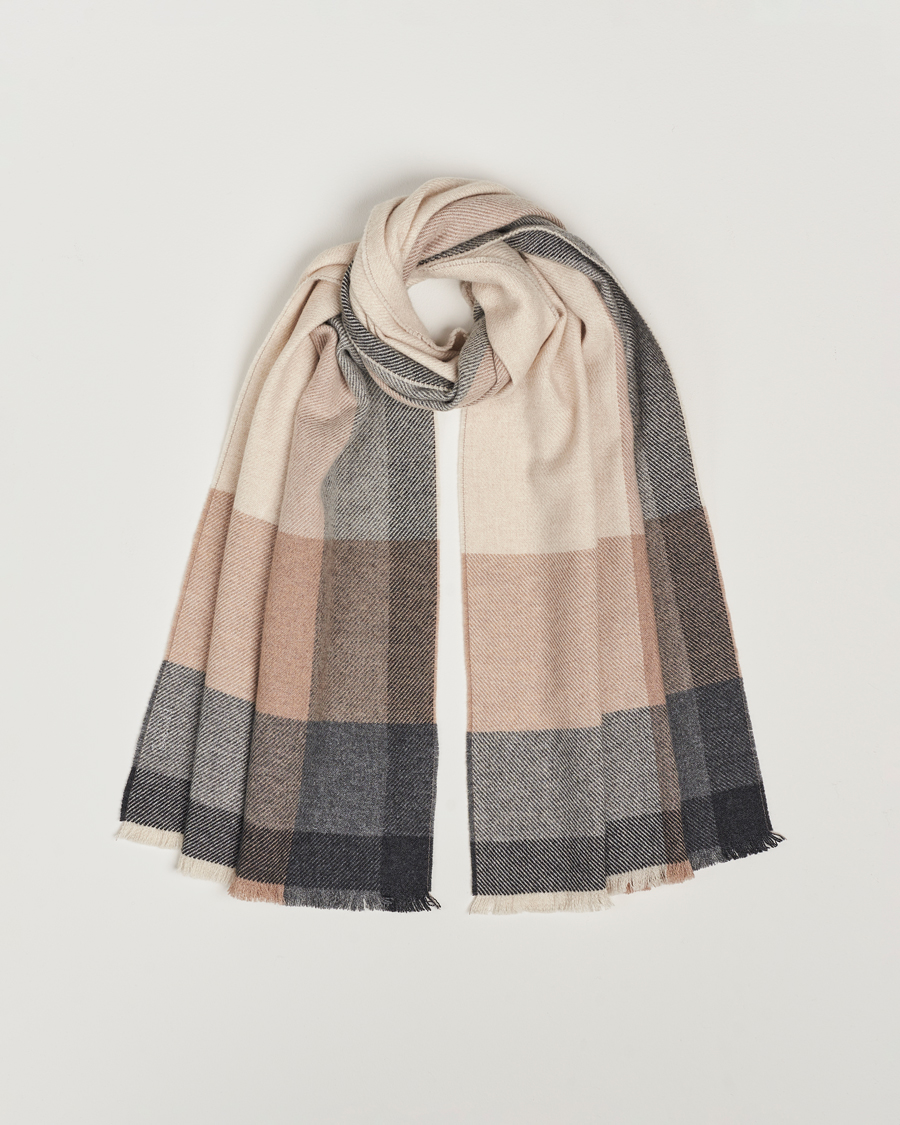 Herre | Brunello Cucinelli Wool/Cashmere Scarf Grey/Beige | Brunello Cucinelli | Wool/Cashmere Scarf Grey/Beige