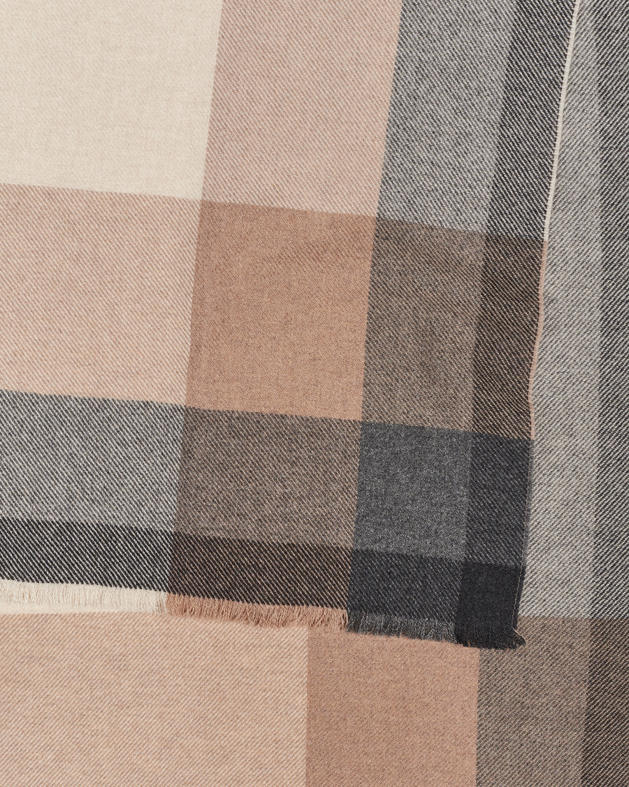 Herre | Brunello Cucinelli Wool/Cashmere Scarf Grey/Beige | Brunello Cucinelli | Wool/Cashmere Scarf Grey/Beige