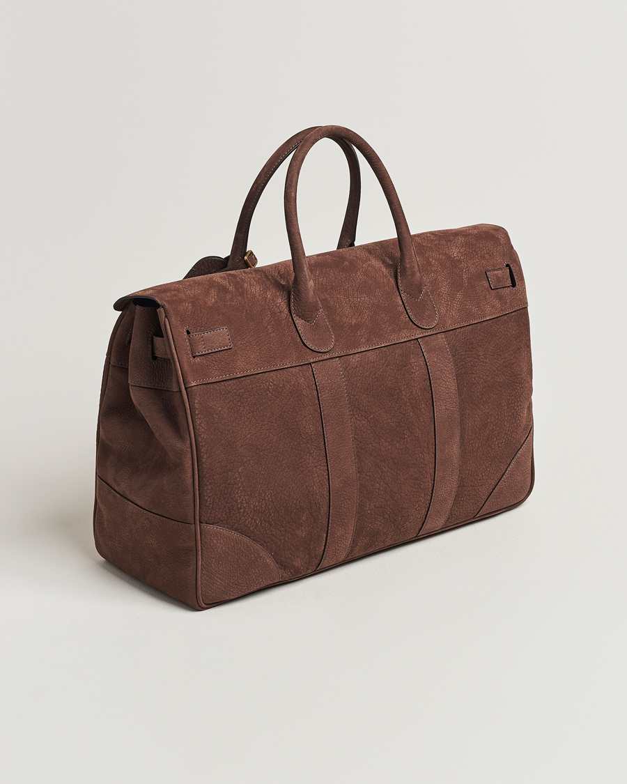 Herre | Brunello Cucinelli Grain Leather Holdall Dark Brown | Brunello Cucinelli | Grain Leather Holdall Dark Brown