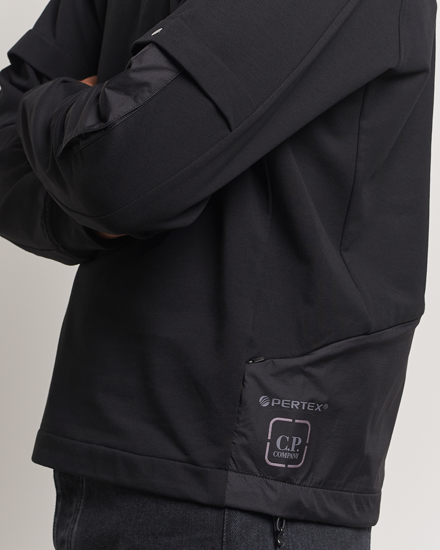 Herre | Gensere | C.P. Company | Metropolis Fleece Cotton Pertex Crew Neck Black