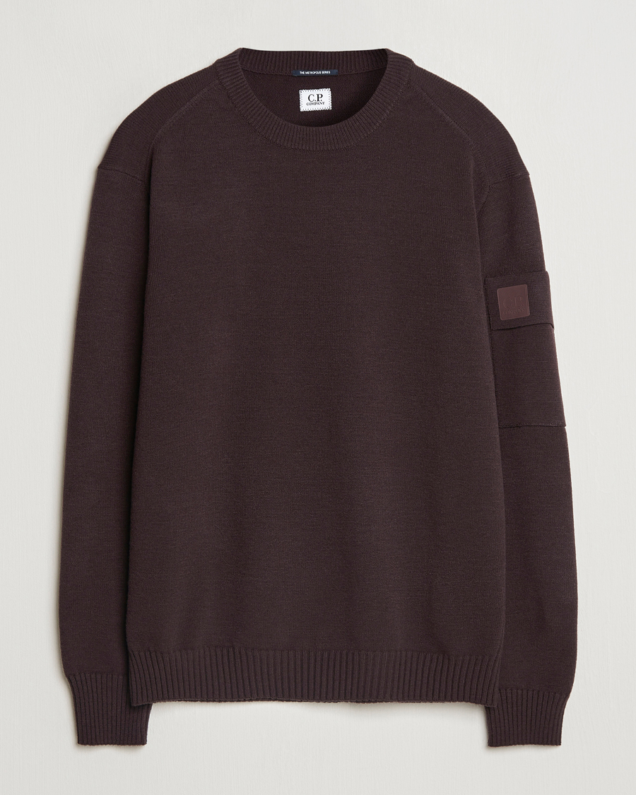 Herre | Gensere | C.P. Company | Metropolis Knitted Crew Neck Brown
