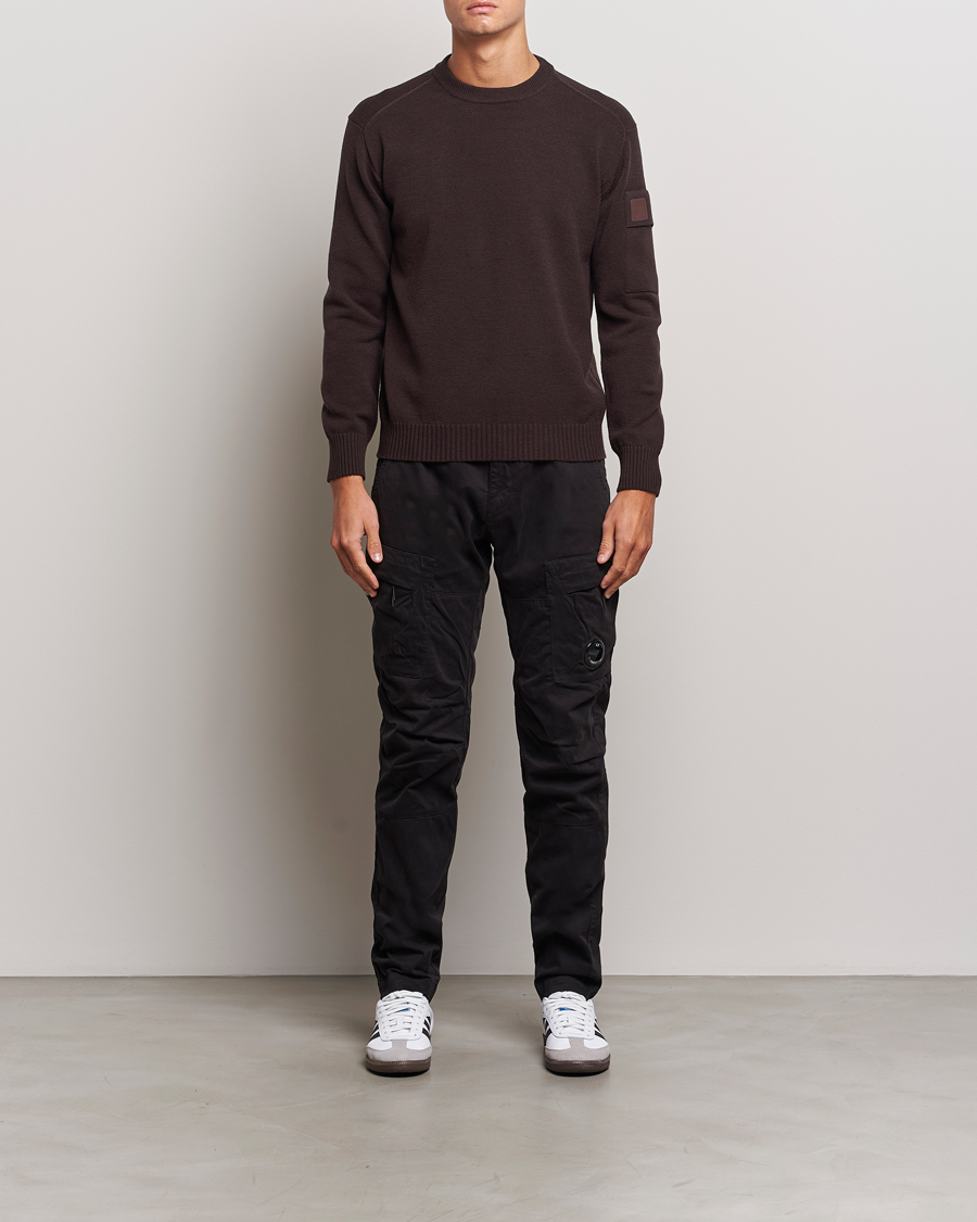 Herre | Gensere | C.P. Company | Metropolis Knitted Crew Neck Brown