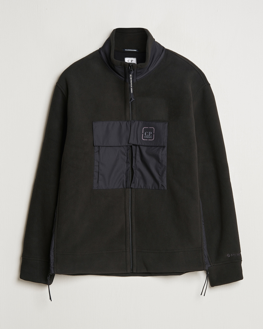 Herre | Gensere | C.P. Company | Metropolis Polar Fleece Pertex Zip Black