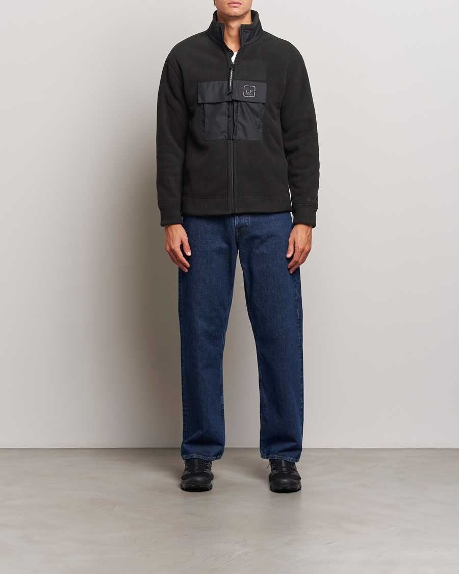 Herre | Gensere | C.P. Company | Metropolis Polar Fleece Pertex Zip Black