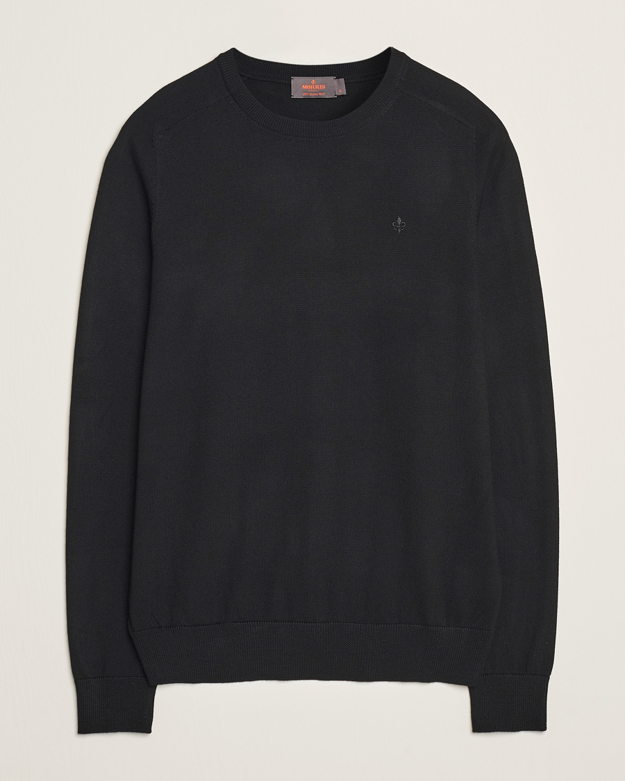 Herre | Gensere | Morris | Merino O-Neck Black