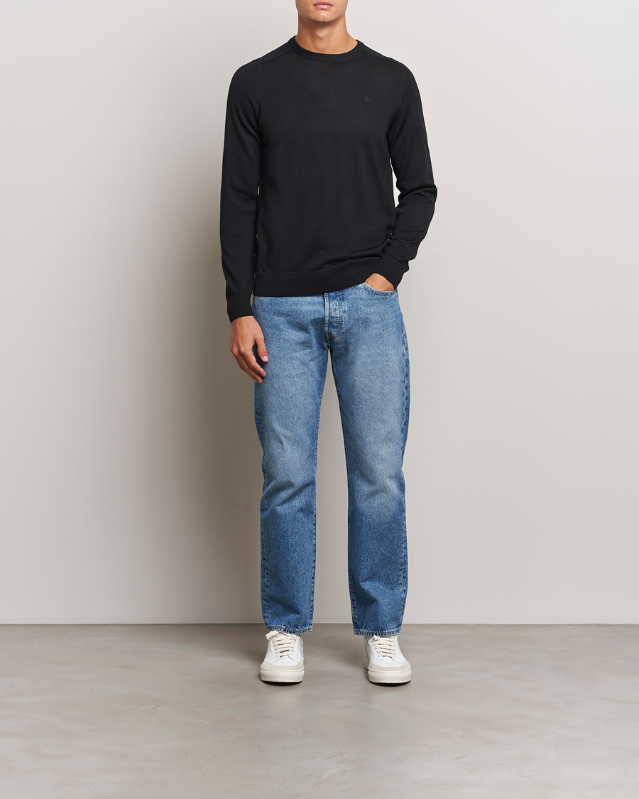 Herre | Gensere | Morris | Merino O-Neck Black