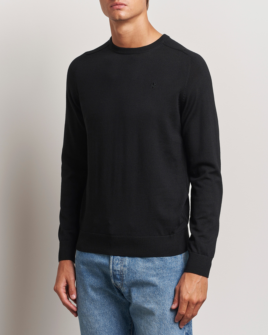 Herre | Gensere | Morris | Merino O-Neck Black