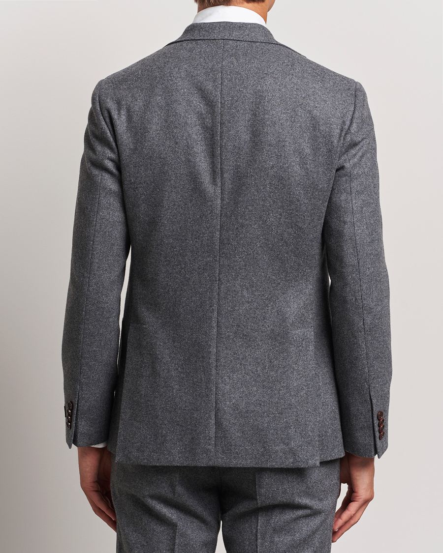 Herre | Dressjakker | Morris | Flannel Wool Blazer Grey