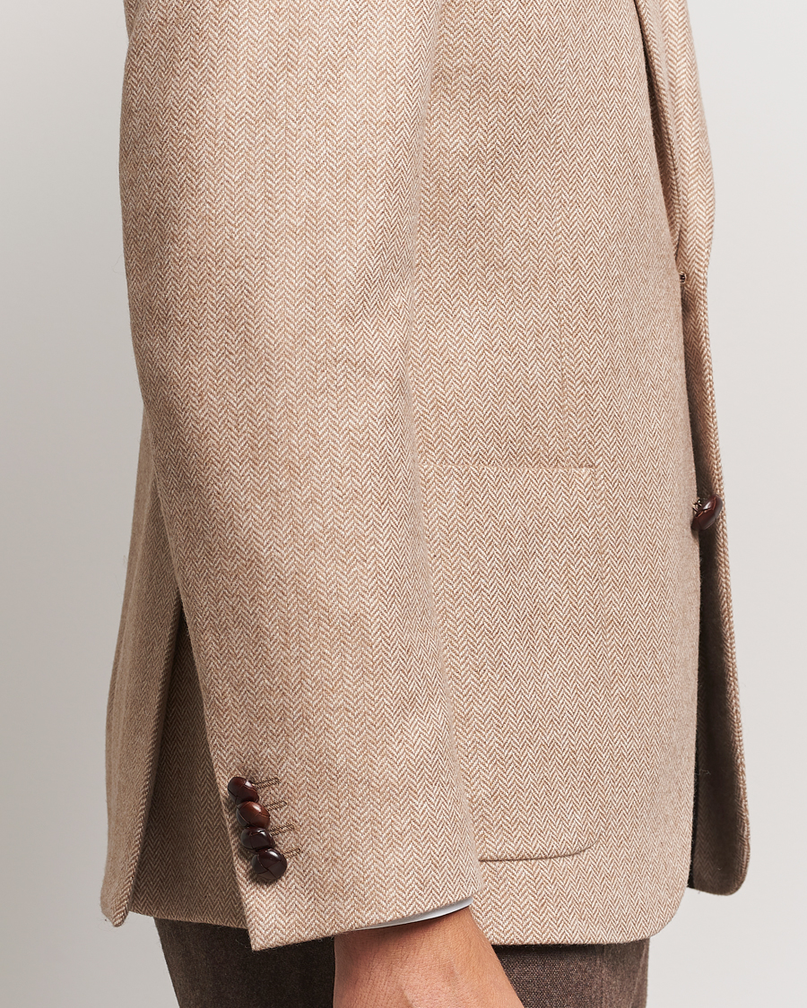 Herre | Dressjakker | Morris | Tweed Herringbone Blazer Brown
