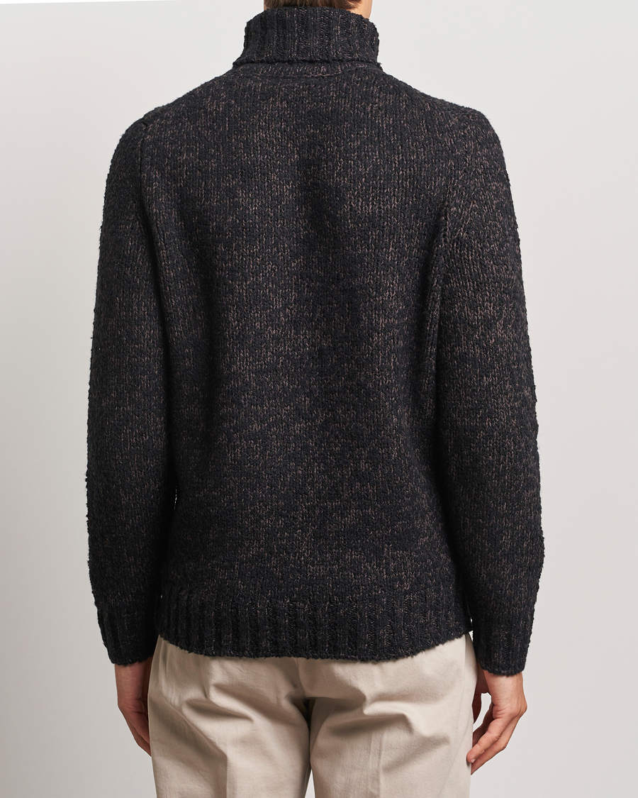 Herre | Gensere | Morris | Herbert Heavy Knitted Rollneck Brown